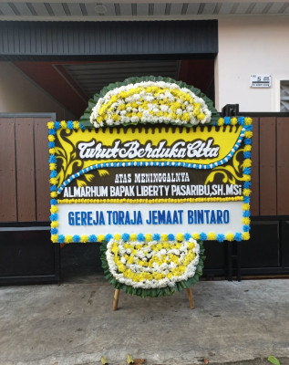 Papan Bunga Duka di Babakan Sari